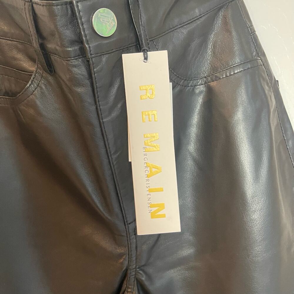 Remain Straight Leg Genuine Leather Lynn Pants Black Size 0/32 NWT - Picture 11 of 11